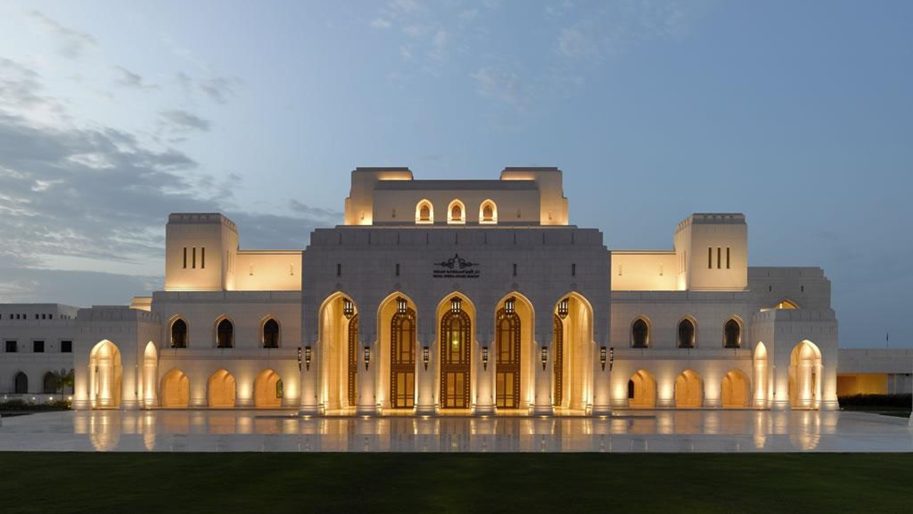 Aerial view of a coastal harbor
